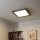 Eglo - LED himmennettävä pinta-asennettava paneeli SALOBRENA 2 WOOD LED/25W/230V 4000K 49,5x49,5 cm tummanruskea
