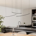 Eglo - LED-himmennettävä riippuvalaisin kaapelilla LED/22W/230V 2700/4000/6500K musta