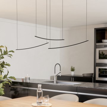 Eglo - LED-himmennettävä riippuvalaisin kaapelilla LED/22W/230V 2700/4000/6500K musta