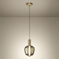 Eglo - LED-himmennettävä riippuvalaisin kaapelilla LED/5,5W/230V + LED/1,6W 2200-6500K Ø 21 cm kultainen