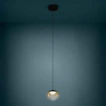 Eglo - LED himmennettävä riippuvalaisin vaijerilla LED/5,8W/230V 2200-6500K beige/savunharmaa + kaukosäädin