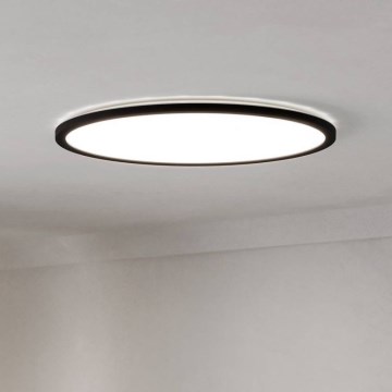 Eglo - LED Himmennettävä ulko katto kevyt LED/16,8W/230V 2700-6500K halkaisija 50 cm IP44 musta + kauko-ohjaus