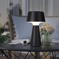 Eglo - LED himmennettävä ulkokäyttöön ladattava pöytävalaisin LED/3W/5V 2200/3000/4000K 2000 mAh IP44 musta