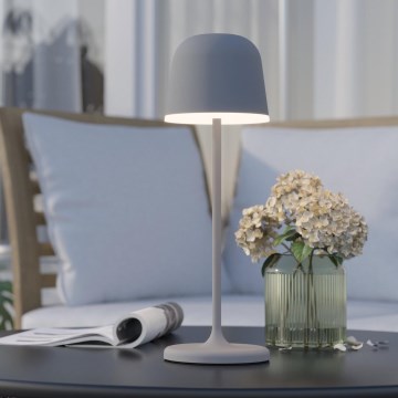 Eglo - LED himmennettävä ulkokäyttöön tarkoitettu ladattava lamppu LED/2,2W/5V 1800 mAh harmaa IP54