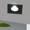 Eglo - LED Himmennettävä upotettava valo/6W/230V musta