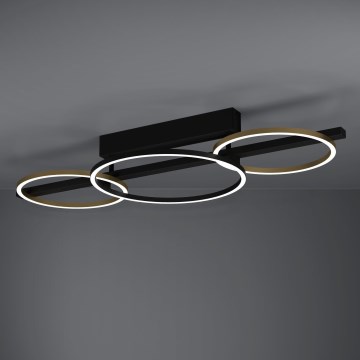 Eglo - LED-himmennyskattokruunu 2xLED/12,5W/230V + LED/15,5W 3000K musta