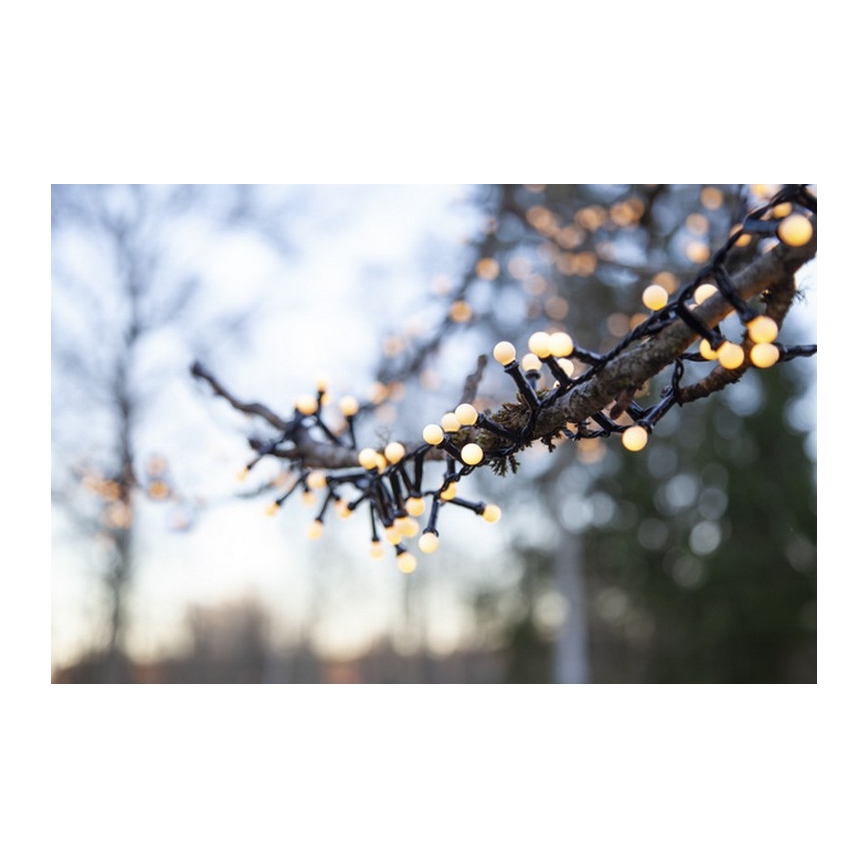 Eglo - LED-jouluketju ulkokäyttöön 300xLED/8 toimintoa 11m IP44 lämmin valkoinen