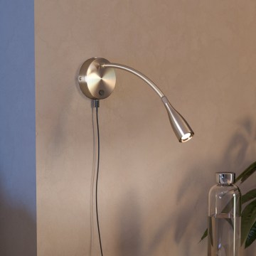 Eglo - LED-joustava seinävalaisin USB-liitännällä LED/3,8W/230V mattakromi