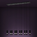 Eglo - LED-kattokruunu johdossa 10xGU10/4,6W/230V musta