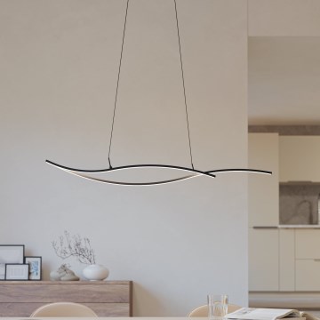 Eglo - LED-kattokruunu johdossa LED/20W/230V 4000K musta