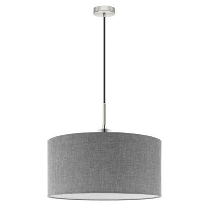 Eglo - LED-kattokruunu johdossa TUNJA 1xE27/60W/230V harmaa