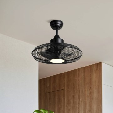 Eglo - LED-kattotuuletin LED/15W/230V 3000/4000/5000K Ø 53 cm musta + kaukosäädin