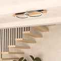 Eglo - LED-kattovalaisin 2xLED/12W/230V 3000K beige/musta