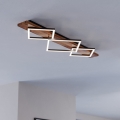 Eglo - LED-kattovalaisin 2xLED/13W/230V + LED/16W musta/ruskea