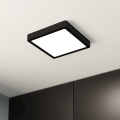 Eglo - LED-kattovalaisin kylpyhuoneeseen LED/17W/230V IP44 musta
