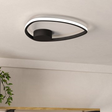 Eglo - LED kattovalaisin LED/9,7W/230V 2700/4000/6500K halkaisija 37,5 cm musta