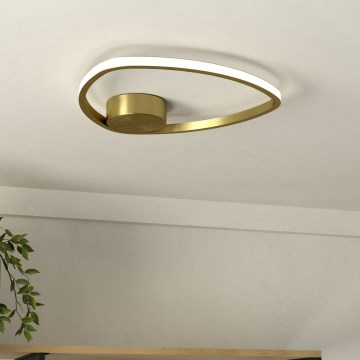 Eglo - LED-kattovalaisin LED/9,7W/230V Ø 37,5 cm kultainen