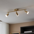Eglo - LED-kohdevalaisin 3xGU10/2,8W/230V 3000K kulta