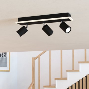 Eglo - LED-kohdevalaisin LED/20W/230V musta