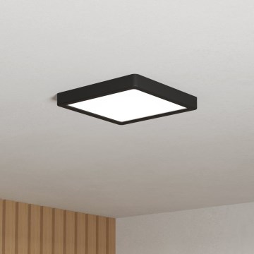 Eglo - LED kylpyhuoneen kattovalaisin LED/10,5W/230V 2700/4000/6500K 22x22 cm IP44 musta