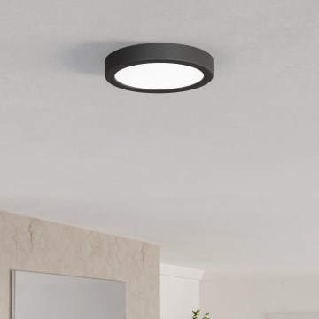 Eglo - LED-kylpyhuoneen kattovalaisin LED/7,5W/230V 2700/4000/6500K halkaisija 16,6 cm IP44 musta