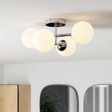Eglo - LED-kylpyhuonevalaisin, pinta-asennettava, 4xG9/4,2W/230V, IP44, kiiltävä kromi