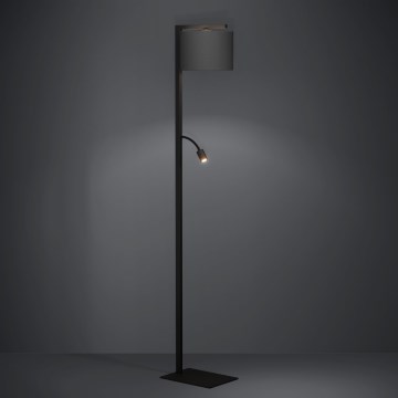 Eglo - LED-lattiavalaisin 1xE27/40W/230V + LED/3,8W 3000K musta