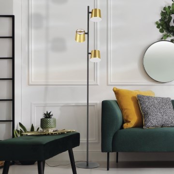 Eglo - LED-lattiavalaisin 3xGU10/4,6W/230V 3000K kulta