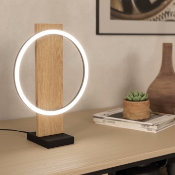 Eglo - LED-pöytävalaisin LED/12W/230V 3000K beige/musta