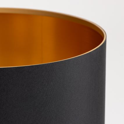 Eglo - LED Pöytävalaisin TUNJA 1xE27/60W/230V 38,5 cm mattakromi/musta