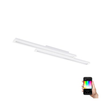 Eglo - LED RGB himmennettävä kattovalaisin SALITERAS-C 2xLED/10W/230V
