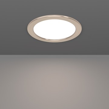 Eglo - LED RGBW Himennettävä kylpyhuoneen upotettava alasvalaisin LED/9,5W/230V 2700–6500K Ø 16,8 cm IP44 mattakromi