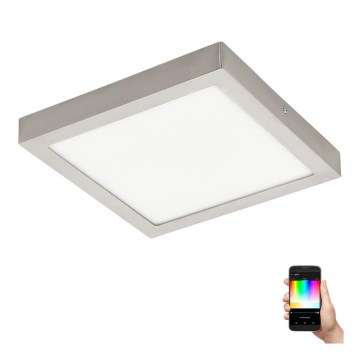 Eglo - LED RGBW himmennettävä kattovalaisin FUEVA-C LED/21W/230V 30x30 cm