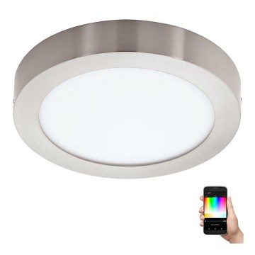 Eglo - LED RGBW himmennettävä kattovalaisin FUEVA-C LED/21W/230V Bluetooth Ø 30 cm