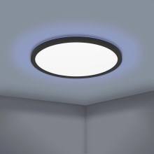 Eglo - LED RGBW Himmennettävä kattovalo LED/16,5W/230V musta ZigBee