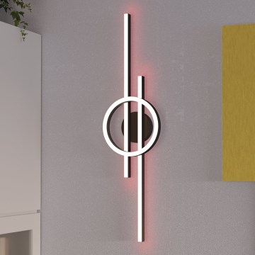 Eglo - LED RGBW Himmennettävä kattovalo LED/23,5W/230V 2700-6500K musta + kauko-ohjaus