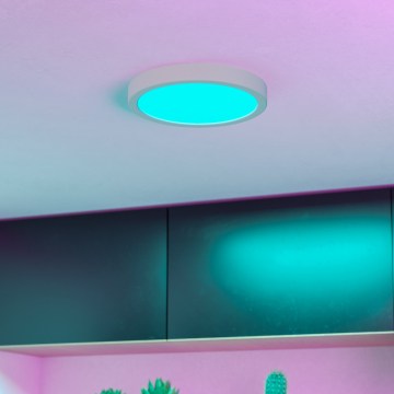 Eglo - LED RGBW himmennettävä kylpyhuoneen kattovalaisin LED/11,2W/230V 2700-6500K pr. 21,1 cm IP44 valkoinen