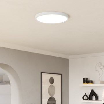 Eglo - LED RGBW himmennettävä kylpyhuoneen kattovalaisin LED/17,5W/230V 2700-6500K halkaisija 39,9 cm IP44 valkoinen