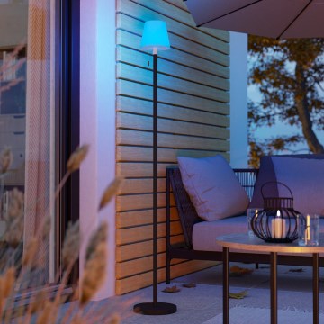Eglo - LED RGBW himmennettävä ladattava ulkokäyttöinen lattiavalaisin LED/2,2W/3,7V 3000K 2200 mAh IP54