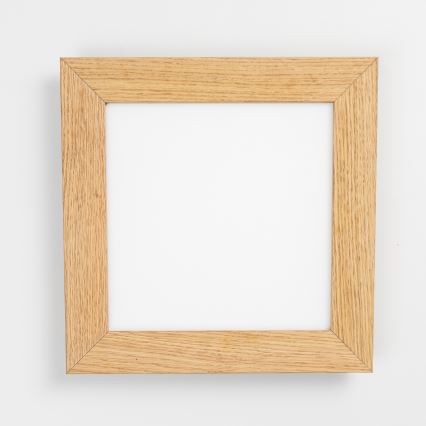 Eglo - LED RGBW himmennettävä pinta-asennettava paneeli SALOBRENA-C WOOD LED/16W/230V 2700-6500K 34x34 cm ruskea + kaukosäädin