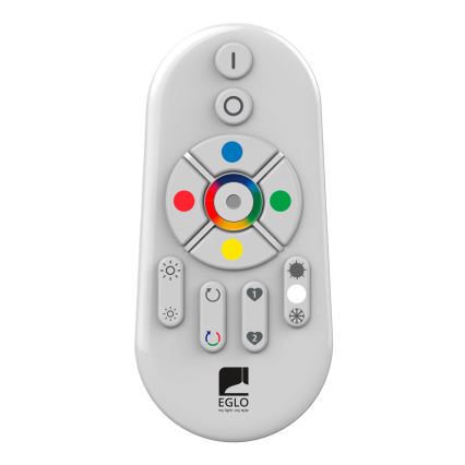 Eglo - LED RGBW himmennettävä pinta-asennettava paneeli SALOBRENA-C WOOD LED/16W/230V 2700-6500K 34x34 cm tummanruskea + kaukosäädin