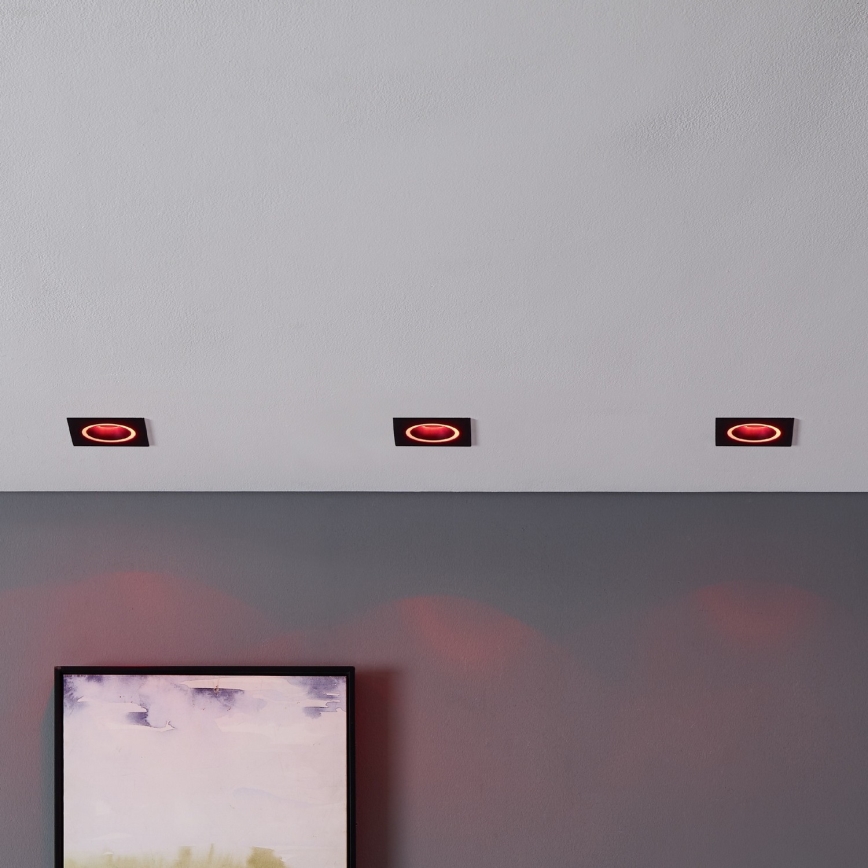 Eglo - LED RGBW Himmennettävä riippuva kattovalaisin LED/4,7W/230V musta