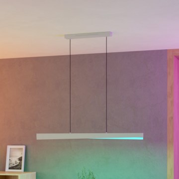 Eglo - LED RGBW himmennettävä riippuvalaisin vaijerilla LED/19W/230V 2700-6500K harmaa