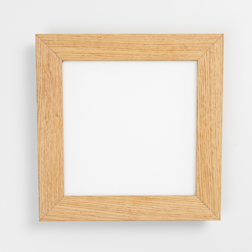 Eglo - LED RGBW himmennettävä pinta-asennettava paneeli SALOBRENA-C WOOD LED/16W/230V 2700-6500K 34x34 cm ruskea + kaukosäädin