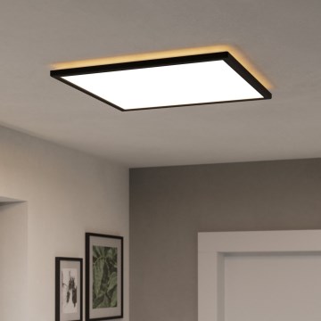 Eglo - LED RGBW Himmennettävä ulko katto kevyt LED/17W/230V 2700-6500K 50x50cm IP44 musta ZigBee