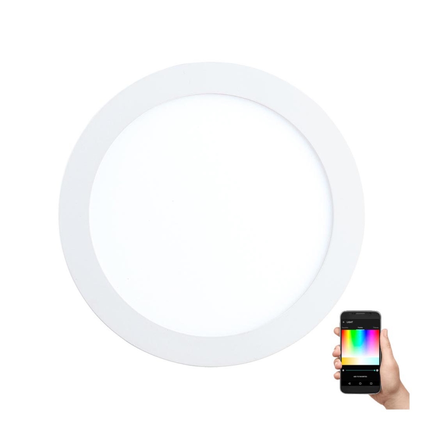 Eglo - LED RGBW himmennettävä upotettava kattovalaisin FUEVA-C LED/15,6W/230V halkaisija 22,5 cm