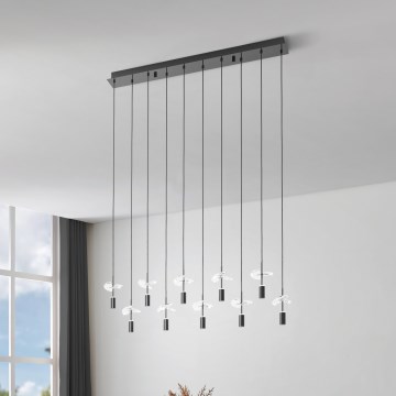 Eglo - LED-riippuvalaisin kaapelilla 10xLED/2,6W/230V 2200/3000/4000K kiiltävä kromi