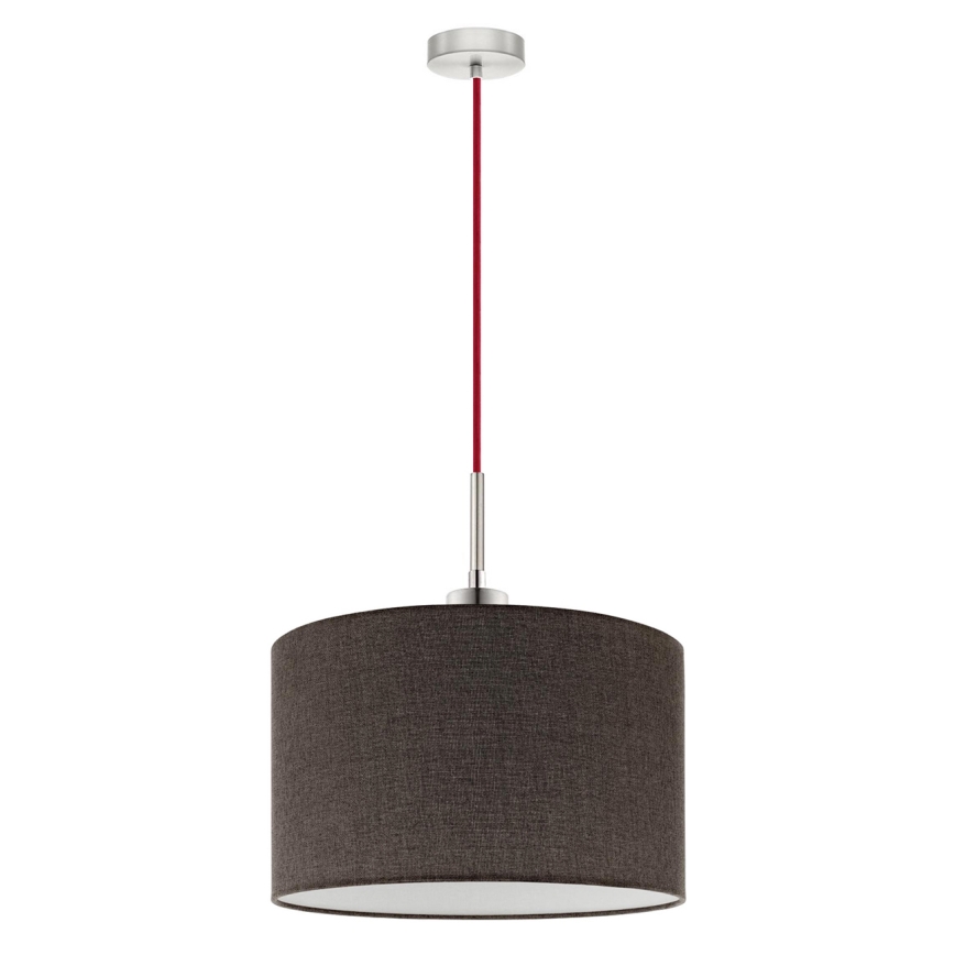 Eglo - LED-riippuvalaisin kaapelilla TUNJA 1xE27/60W/230V ruskea
