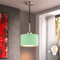 Eglo - LED-riippuvalaisin TUNJA vaijerilla 1xE27/60W/230V halkaisija 20 cm vihreä/musta