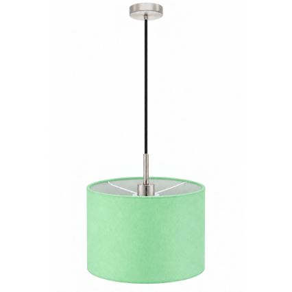 Eglo - LED-riippuvalaisin TUNJA vaijerilla 1xE27/60W/230V halkaisija 20 cm vihreä/musta